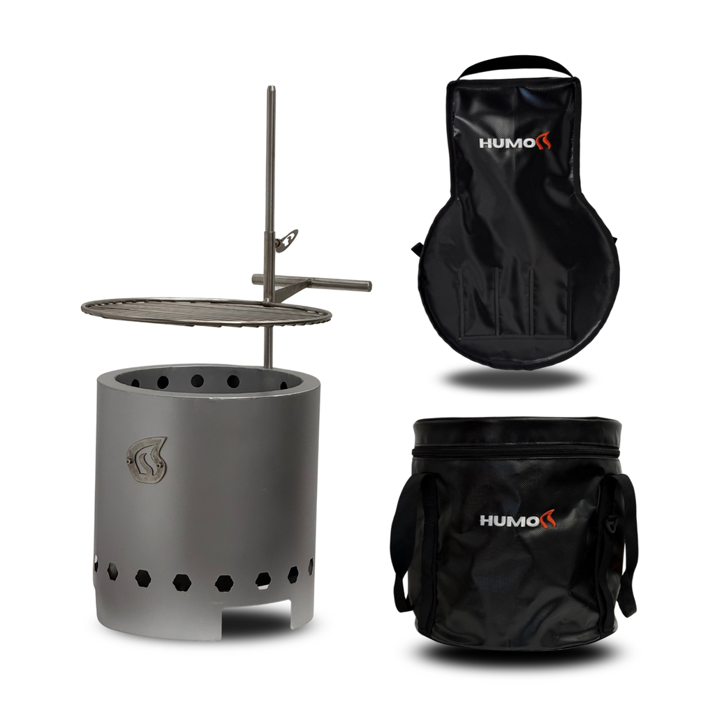 Pack Brasero Mediano + Parrilla + Bolsos