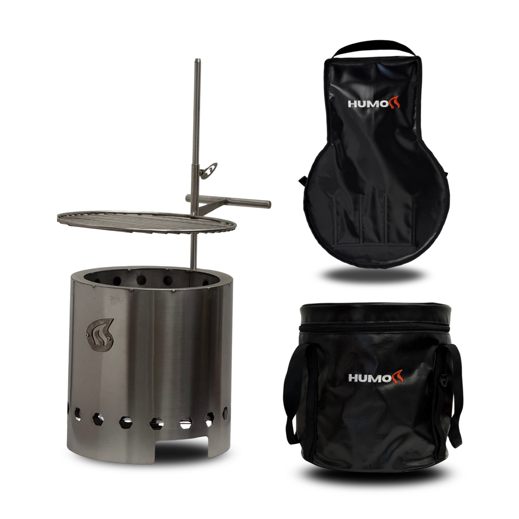 Pack Brasero Mediano + Parrilla + Bolsos