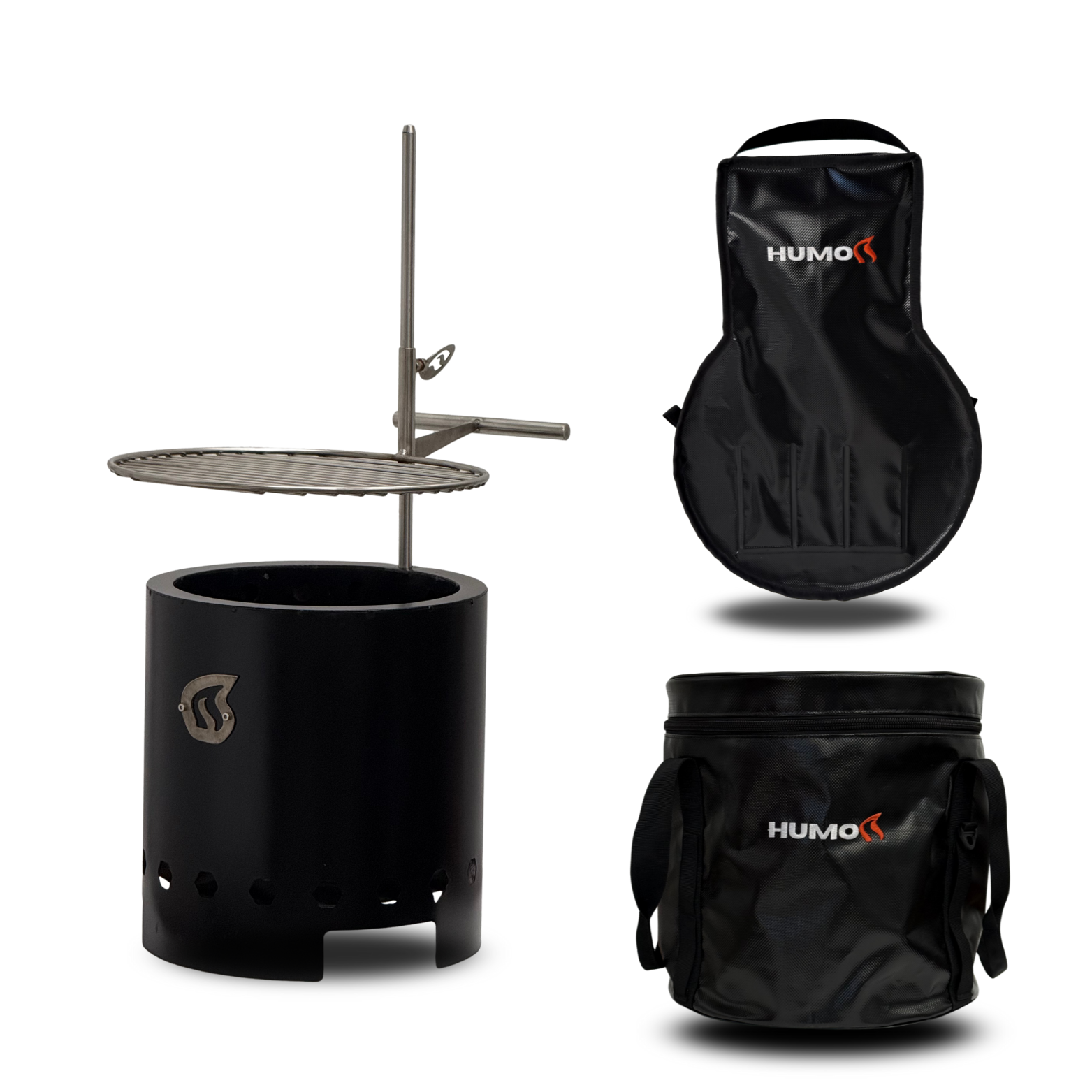 Pack Brasero Mediano + Parrilla + Bolsos