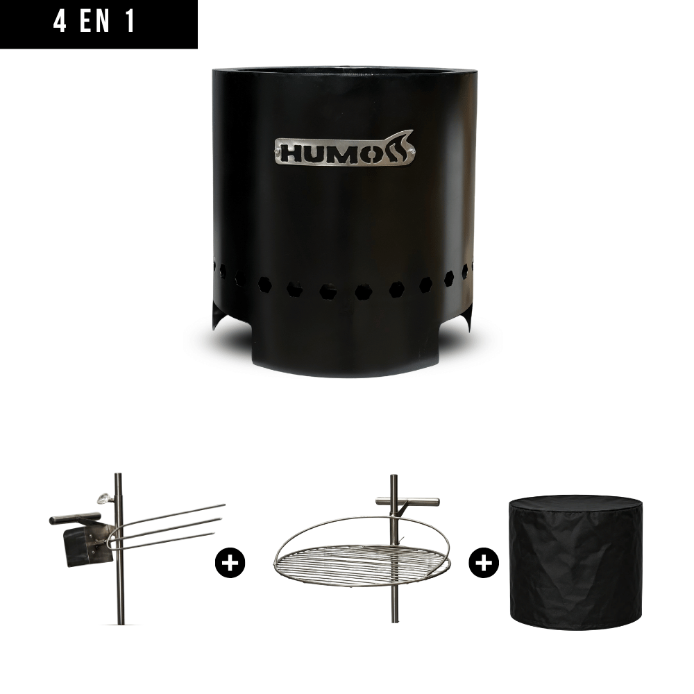 Brasero x48 + Spiedo + Parrilla + Funda