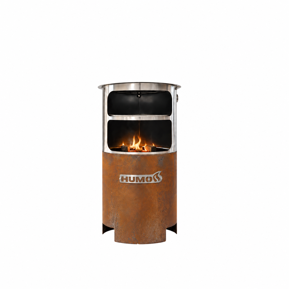 Pack Horno x40 envejecido con llama baja y leña visible