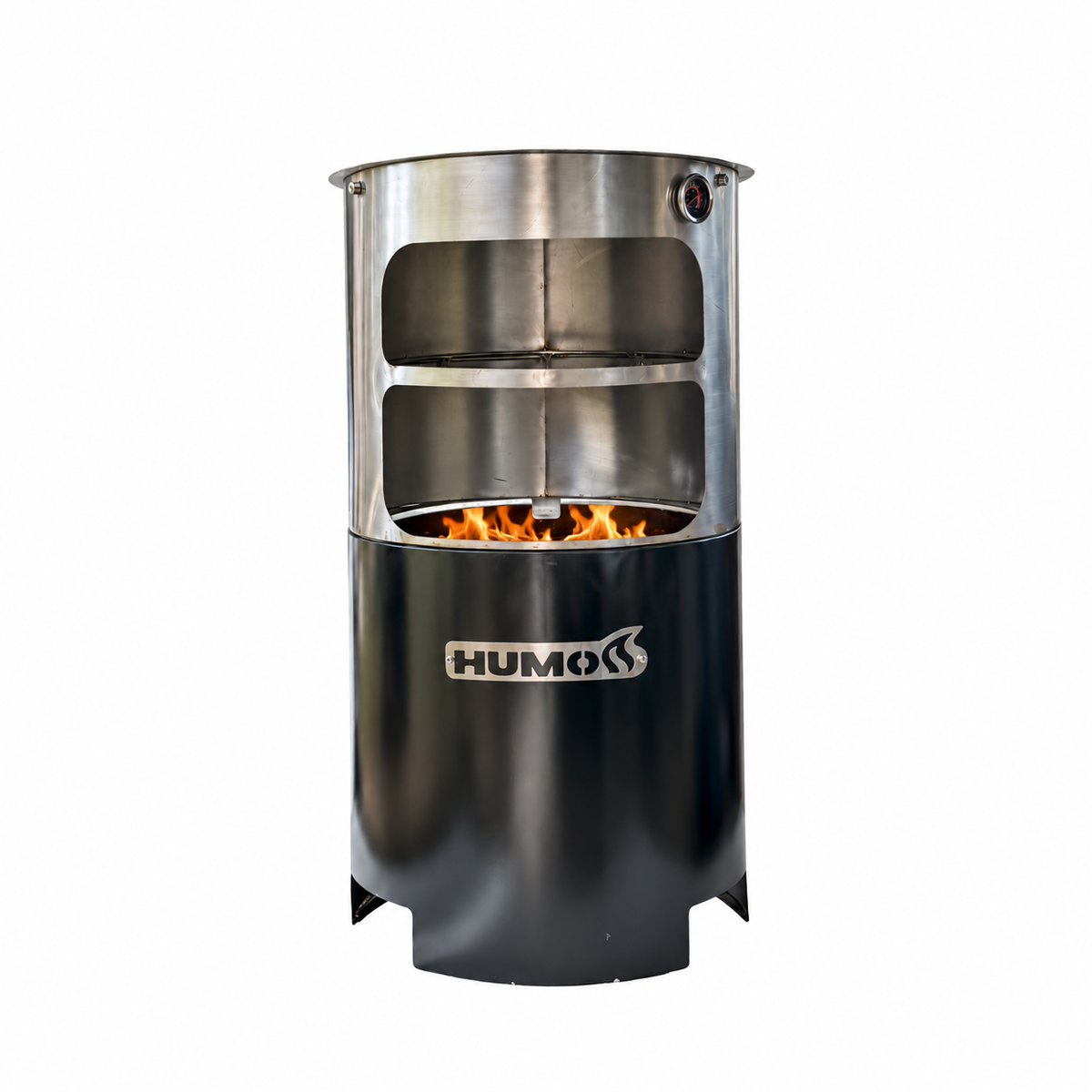 Pack Horno x60 con llama sobre fondo blanco